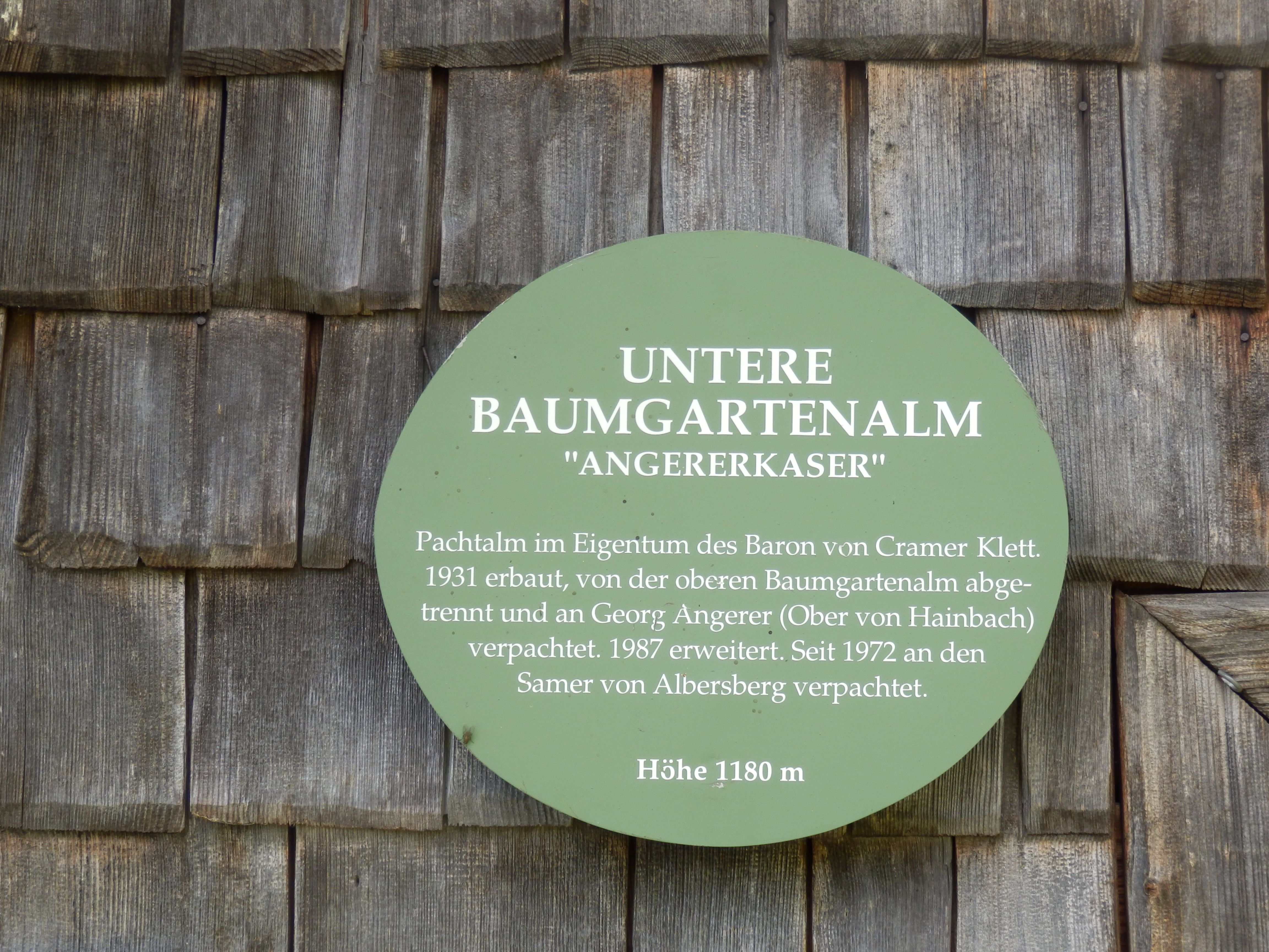 bei der Baumgartenalm