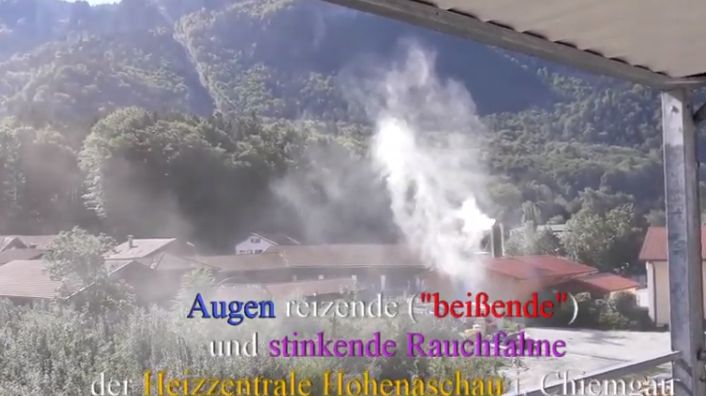 Rauchfahnen in Aschau