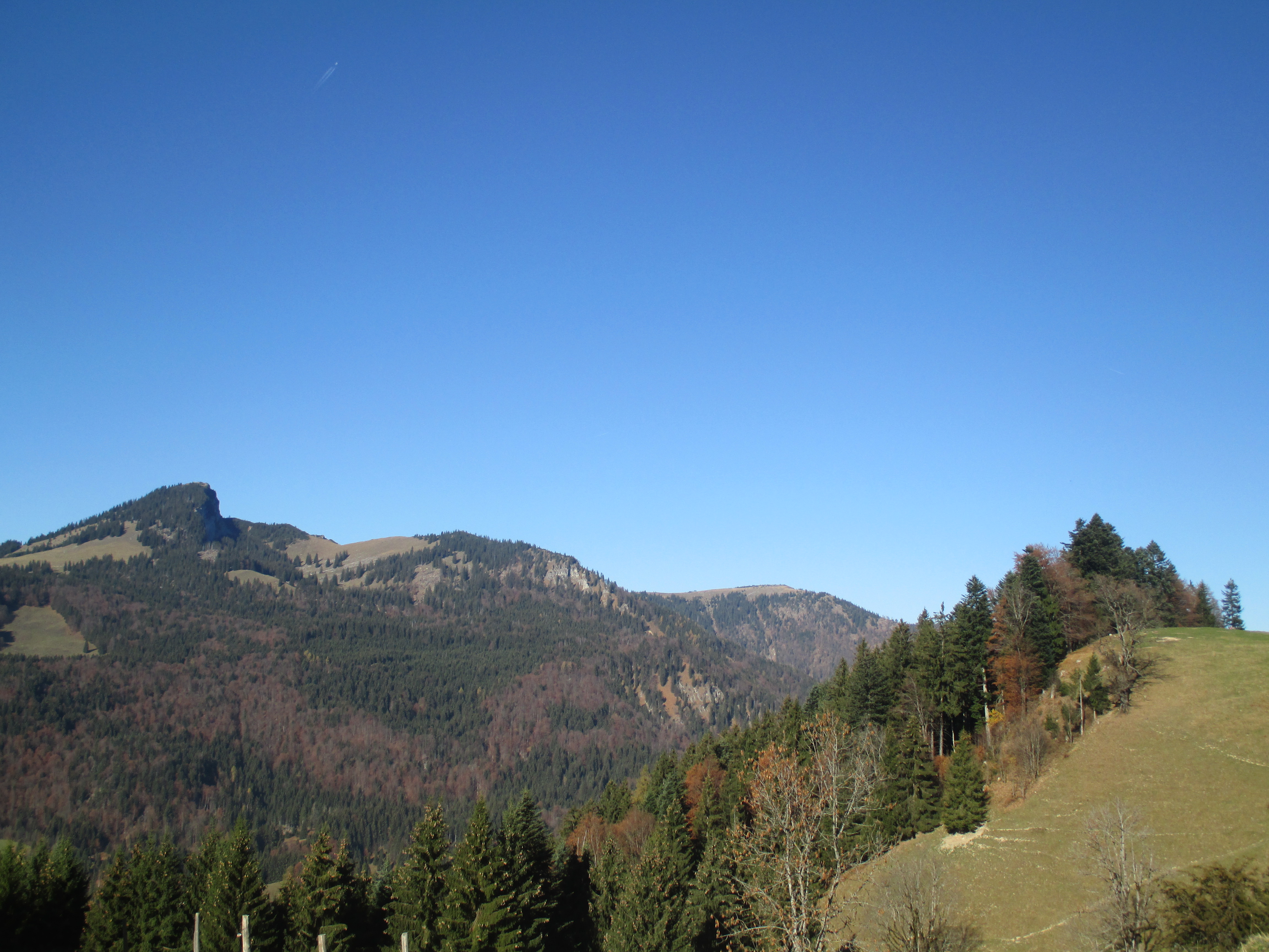 Berge über Sachrang: Spitzstein, Brandelberg und Zinnenberg