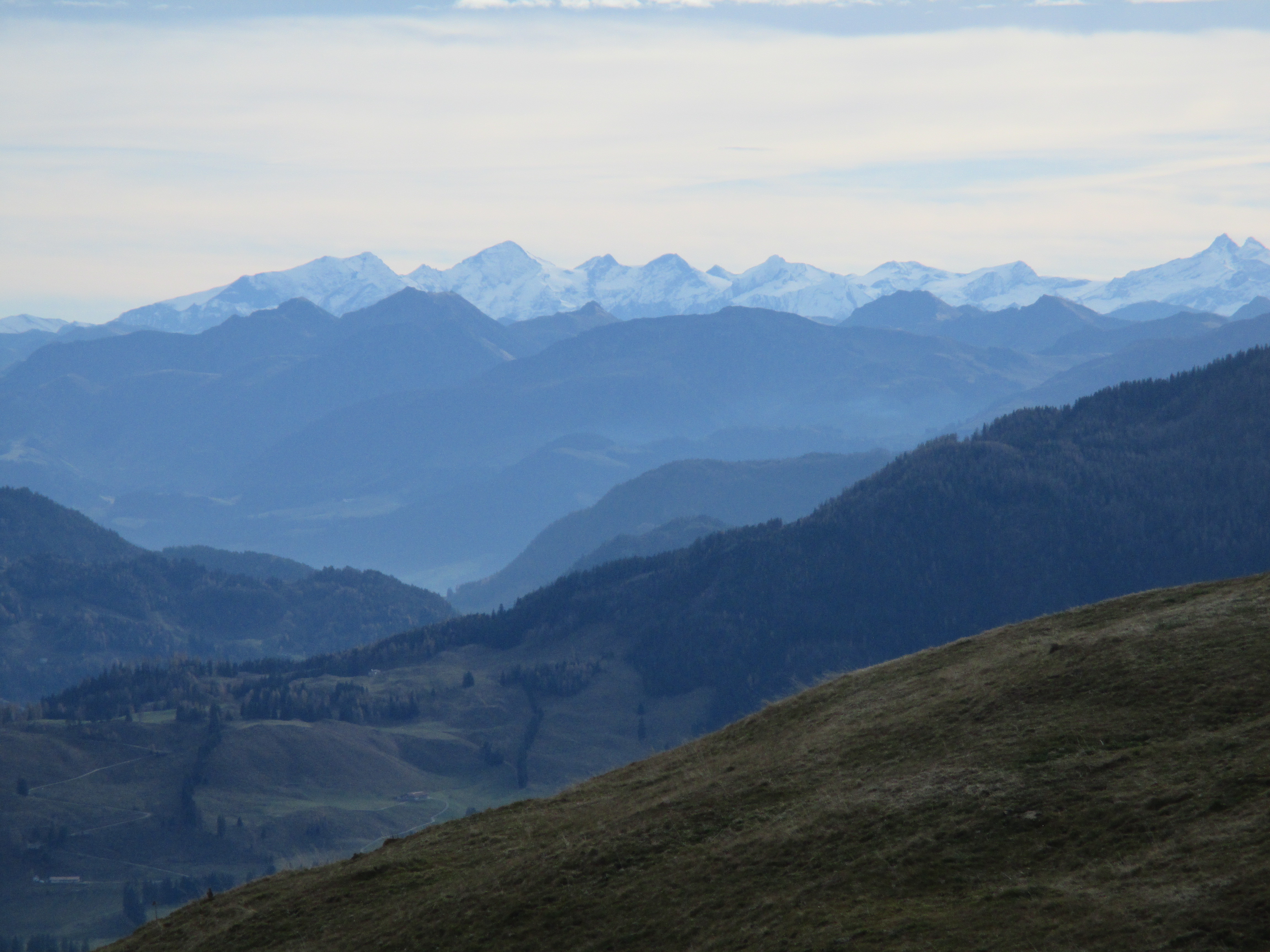 Alpenblick von der Wandbergalm, rechts der Großglockner
